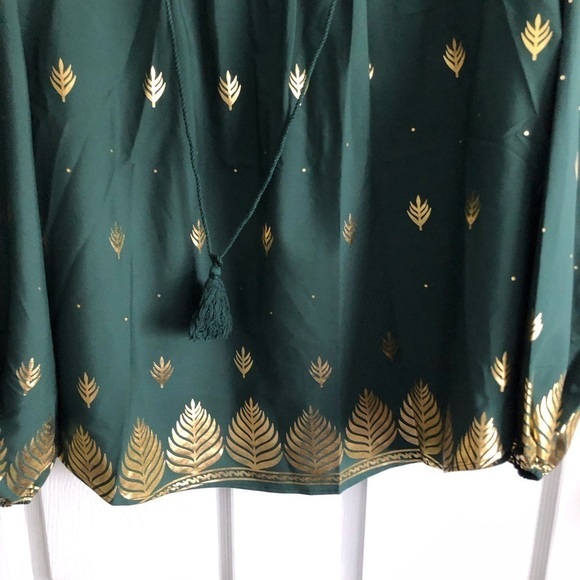 Weekend Suzanne Betro green boho swing top in size 2x - Picture 2 of 10